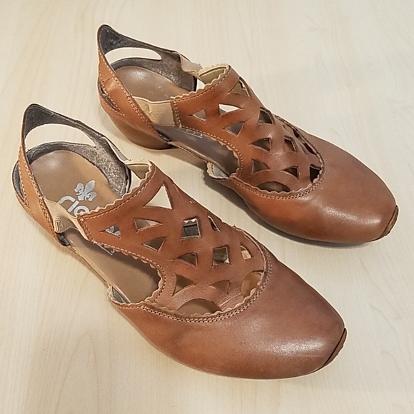 Rieker Shoes | Rieker Antistress Brown Leather Sandals 3765 | Poshmark